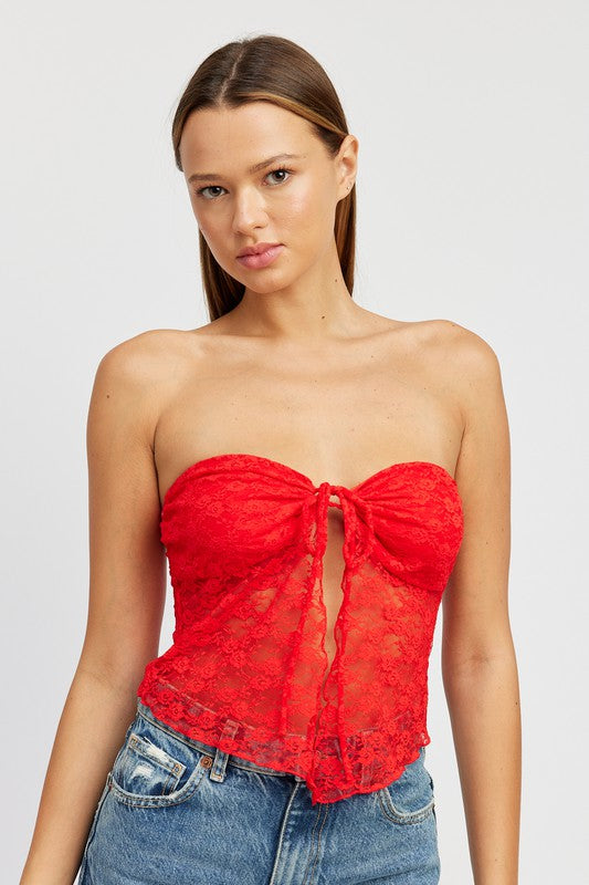 Lace Tube Top